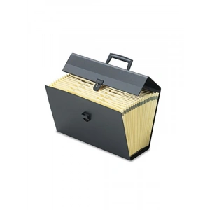 19 Bölmeli Portafile Organizer, Siyah, A4 Boyut
