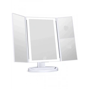 1X-10X Büyütmeli LED Işıklı Makyaj Aynası (3 Panel)