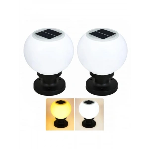 2 Adet Güneş Enerjili Bahçe Lambası, 20W, IP65 Su Geçirmez