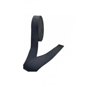 2 cm Genişliğinde Siyah Esnek Lastik Şerit - 10 Metre