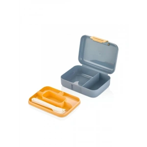 2 Katlı 1.6 Litre Kapasiteli Bento Öğle Yemeği Kutusu, Taşınabilir Set