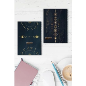 2li A5 Spiralli Çizgili Defter Seti, 96 Sayfa, Perforajlı