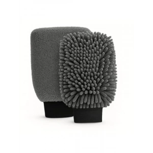 2li Mikrofiber Araç Yıkama ve Kurulama Eldiveni Seti, Yüksek Emici ve Çiziksiz