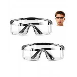 2 Paket Buğu Önleyici ve UV Korumalı Güvenlik Gözlüğü