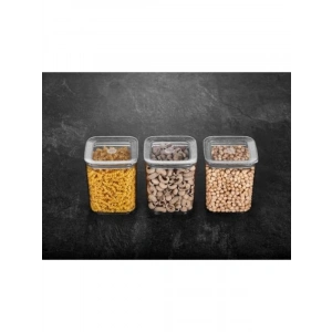 3 Adet 1000 Ml Kapasiteye Sahip Kare Saklama Kabı