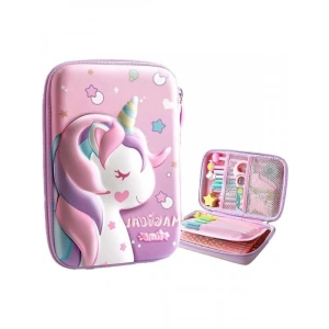 3 Boyutlu Unicorn Temalı Su Geçirmez Kalem Kutusu