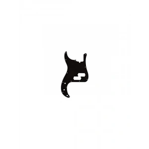 3 Katlı, 13 Delikli Siyah Hassas Bas Pickguard