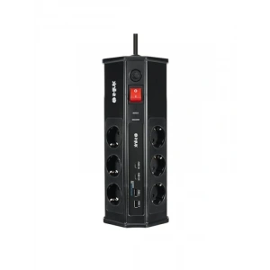 3 Metre Uzunlukta Akım Korumalı Priz - 2xUSB ve 2xType C Bağlantı