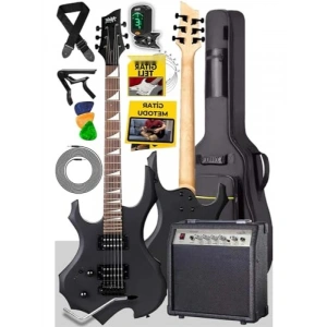 30 Watt Amfili Elektro Gitar Full Set Aksesuarlarla Birlikte