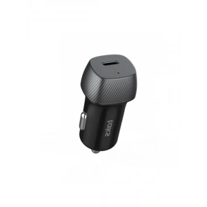 30W PD USB-C Araç İçi Hızlı Şarj Aleti ve 3A Kablo, Siyah