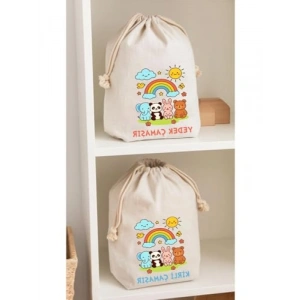 30x40 cm Yedek ve Kirli Kıyafet Torbası, 2li Set