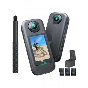 360° Aksiyon Kamerası, 5.7K Video, Dayanıklı Tasarım