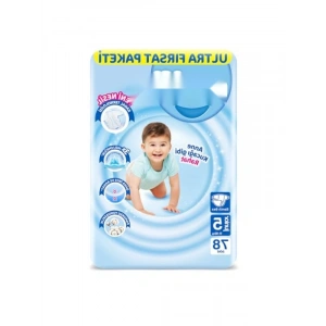 3D Bebek Bezi Junior 5 Beden, Aylık Paket 78 Adet