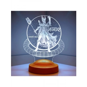 3D Led Lamba, Özelleştirilebilir İsim ve Gökkuşağı Renk Geçişi ile