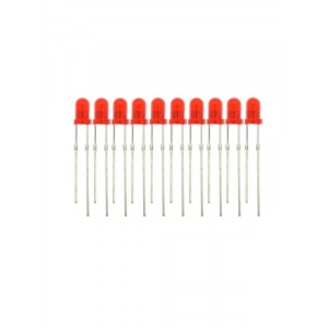 3mm Kırmızı LED Seti - 10 Adet