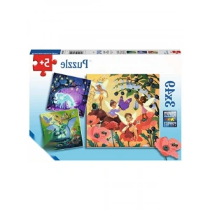 3x49 Parça Büyülü Karakterler Puzzle