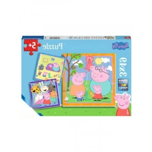 3x49 Parça Peppa Pig Puzzle Seti
