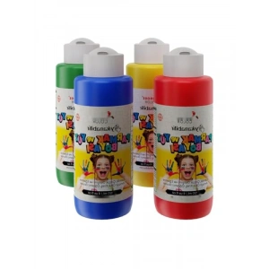 4lü Ana Renkler Parmak Boyası Seti