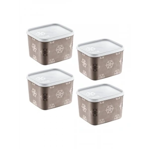 4lü No Frost Saklama Kabı Seti, 1250 ML Kapasite, Modüler ve Dayanıklı Tasarım