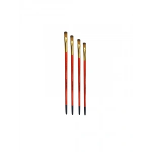 4lü Sentetik Akrilik Boya Fırça Seti, 2.5mm Genişlik