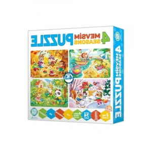 4 Mevsim Temalı Puzzle - Zeka Geliştirici Oyun