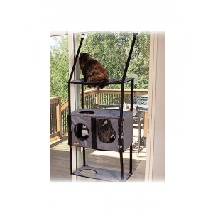 4 Raflı Pencere İçin Kedi Mobilyası - Penthouse Tasarım