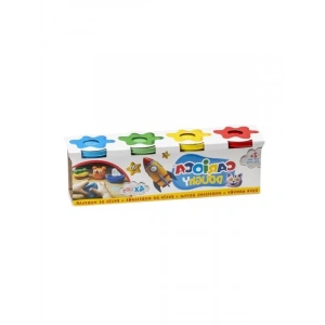 4 Renkli Oyun Hamuru Seti - 110 Gram X 4 Parça