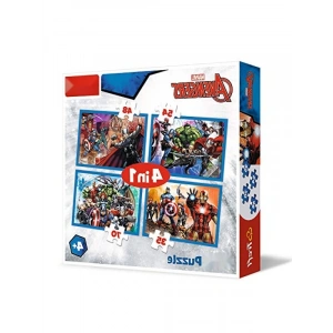 4ü 1 Arada Çocuklar İçin Dönüşümlü Puzzle Seti