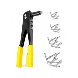 4 Uçlu Perçin Tabancası Seti - 2.4/3.2/4.0/4.8 mm Başlık + 40 Alüminyum Perçin