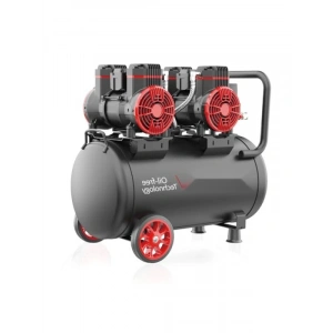 4.0HP 50Lt 8Bar Çift Motorlu Yağsız Sessiz Taşınabilir Hava Kompresörü