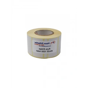 45mm x 25mm Kuşe Etiket Rulosu - 1000 Adet