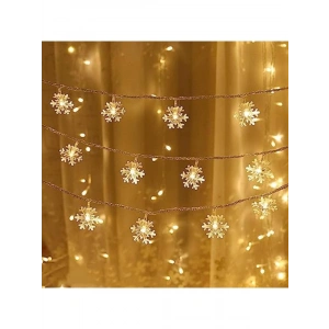 5 Metre Uzunlukta Kar Tanesi LED Işık Seti