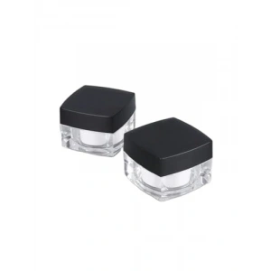 5 Ml Krem Kavanozu - Akrilik Kozmetik Kutusu 2li Set