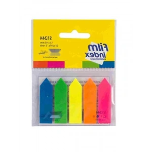 5 Renkli OK Şekilli Etiket Film - 12x44 mm