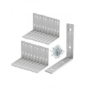 (50 ADET) Metal Köşebent - 65x65x15 mm İnce L Demiri Gönye