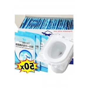 50 Adet Tek Kullanımlık Klozet Örtüsü - Hijyenik ve Pratik