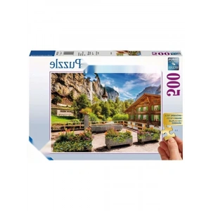 500 Parça İsviçre Manzaralı Puzzle - Yüksek Kalite