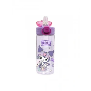 500ml Kapasiteli Kilitlenebilir Su Matarası - Pembe-Mor