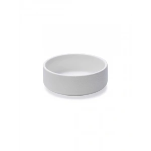 500ml Kapasiteye Sahip, Mat Beyaz Seramik Mama ve Su Kabı, 13,5cm