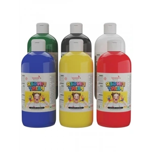 6lı Ana Renkler Parmak Boyası Seti, 500gr