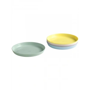 6lı Pastel Renkli Kalas Plakaları, BPA İçermez