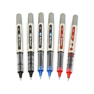 6lı Tükenmez Kalem Seti - 0,7 mm Uç, Siyah, Mavi, Kırmızı