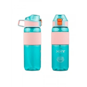700 ml Pipetli Taşıma Kulplu Silikon Su Matarası (Turkuaz)