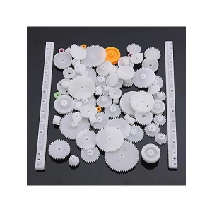 75 Parça Plastik Dişli Çark Seti - DC Motor ile DIY Hobi Seti