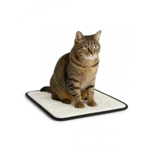 80x45 cm Ortopedik Kedi Yatağı - Yıkanabilir ve Kaymaz Tabanlı