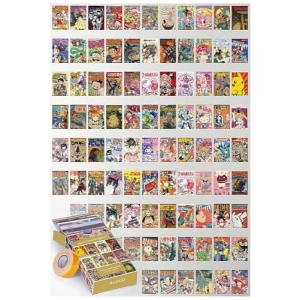 90 Adet Vintage Anime Temalı Duvar Poster Seti, Özel Tasarım Kutulu
