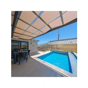 %95 Gölgeleme Kapasiteli Krem Renkli Gölgelik File - 4 M x 12 M