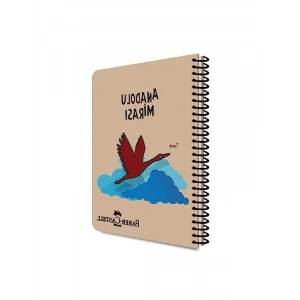A4 Boyutunda 120 Yapraklı Spiralli Kareli Defter