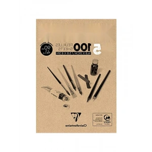 A4 Boyutunda Yapışkan Kenarlı Kraft Defter