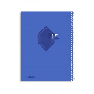A5 Ebatında Kareli Spiralli Defter - 200 Sayfa